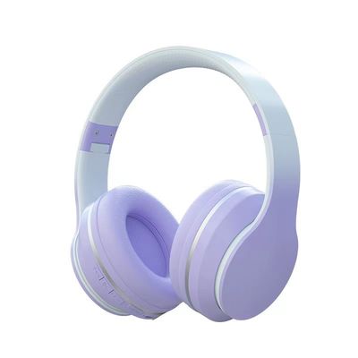 Auriculares sobre el oído, auriculares ligeros plegables de Bluetooth del ABS con los graves profundos