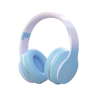 Auriculares sobre el oído, auriculares ligeros plegables de Bluetooth del ABS con los graves profundos