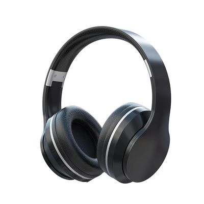 Auriculares sobre el oído, auriculares ligeros plegables de Bluetooth del ABS con los graves profundos