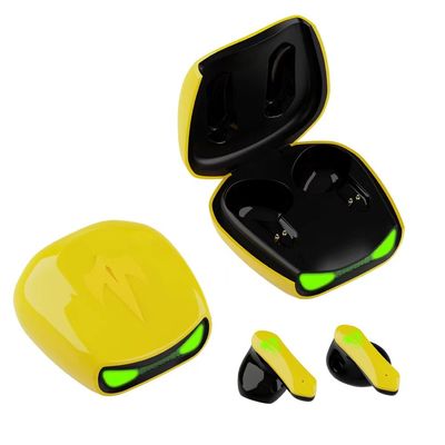 Avispón DE ALTA FIDELIDAD Dor Earbud del auricular del aire de los auriculares inalámbricos amarillos del coche TWS Bluetooth