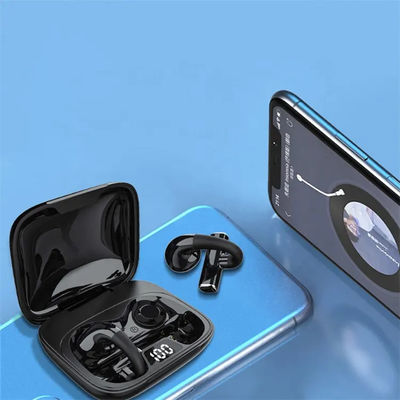 Los auriculares inalámbricos del ABS TWS Bluetooth deshuesan el clip de la conducción en el oído