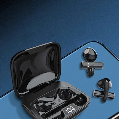 Los auriculares inalámbricos del ABS TWS Bluetooth deshuesan el clip de la conducción en el oído