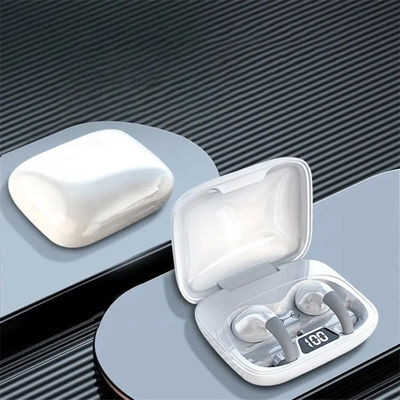 Los auriculares inalámbricos del ABS TWS Bluetooth deshuesan el clip de la conducción en el oído