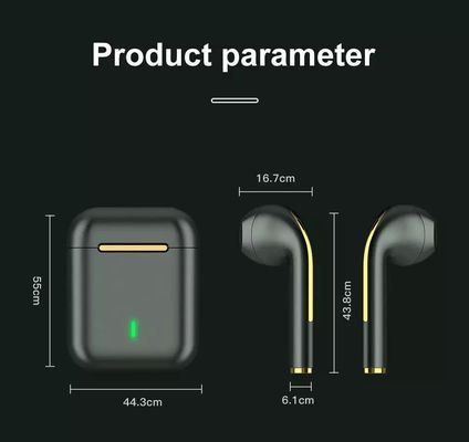 IPX4 radio inalámbrica de la cancelación de ruido de los auriculares de la música TWS Bluetooth en auriculares de botón del oído