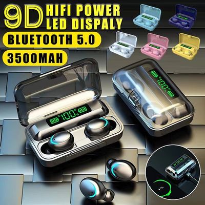 Auriculares de botón inalámbricos de la cancelación de ruido de los auriculares de la prenda impermeable TWS Bluetooth con el Mic