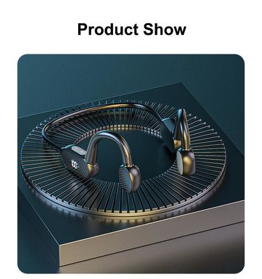 Auriculares inalámbricos impermeables de Bluetooth de la conducción de hueso no en oído