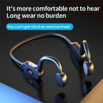 Auriculares inalámbricos impermeables de Bluetooth de la conducción de hueso no en oído