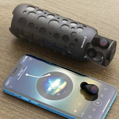 2 en 1 radio de los auriculares de TWS Bluetooth con el altavoz portátil al aire libre Mic Handsfree
