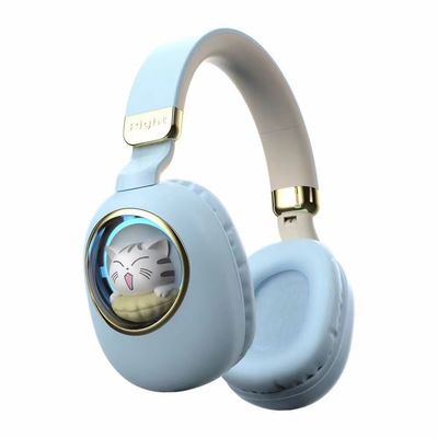 Cancelación de ruido inalámbrica de los auriculares de los niños de Bluetooth con brillar intensamente del LED