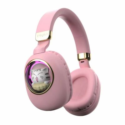 Cancelación de ruido inalámbrica de los auriculares de los niños de Bluetooth con brillar intensamente del LED