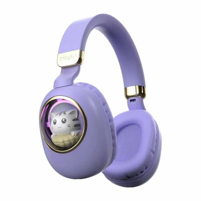 Cancelación de ruido inalámbrica de los auriculares de los niños de Bluetooth con brillar intensamente del LED