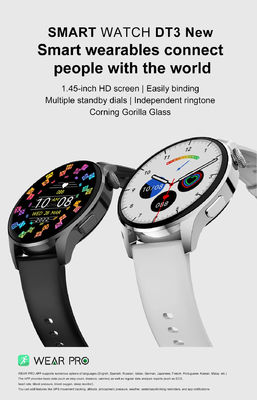 La prenda impermeable de NFC IP68 se divierte el Smart Watch para hombre para mujer auxiliar de los deportes de la voz de Smartwatch