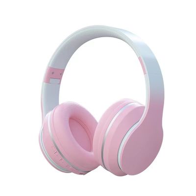 Auriculares coloridos de la historieta de las auriculares del micrófono con anulación de ruido del diseño de la pendiente