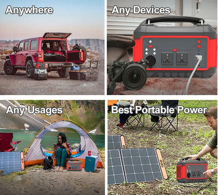 Generador solar de litio de batería de la central eléctrica 600W 162Ah de la carga rápida portátil de la CA DC USB