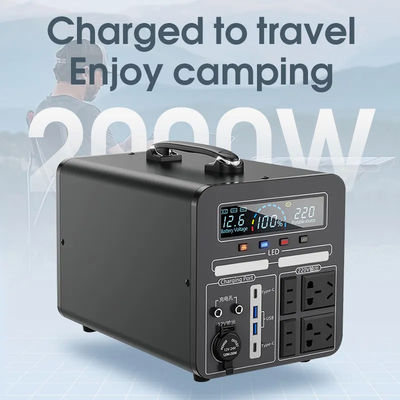 generador solar portátil de la central eléctrica del generador 2000W para acampar del apagón de la emergencia