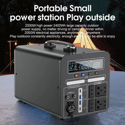 generador solar portátil de la central eléctrica del generador 2000W para acampar del apagón de la emergencia
