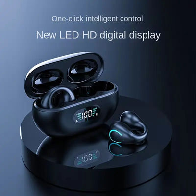 Clip en la conducción de hueso perdida anti de los auriculares de Bluetooth de los deportes Mic Talking Headset inalámbrico
