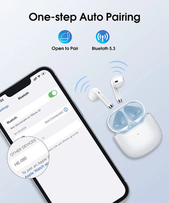 Tipo inalámbrico auriculares de botón de carga rápidos 37.2g de los auriculares de IPX7 TWS Bluetooth de C