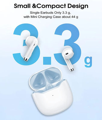 Tipo inalámbrico auriculares de botón de carga rápidos 37.2g de los auriculares de IPX7 TWS Bluetooth de C