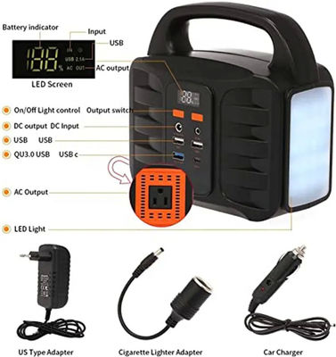 estación portátil del banco del poder de 110V 220V 150W con la iluminación